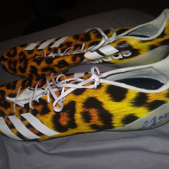 Pro Day Autograph Leopard Cleats